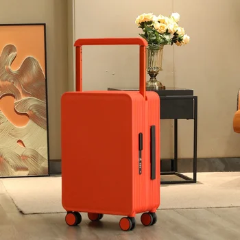 Модный багаж с широкой перекладиной, Универсальное легкое колесо, роскошная посадочная сумка на 20-24 дюйма, красивый чемодан-тележка для мужчин и женщин