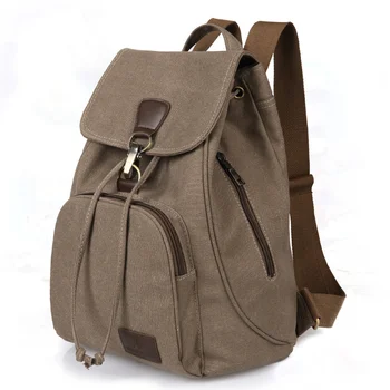 Новый Ретро-модный рюкзак для девочек с брезентовым чехлом, Модная школьная сумка для женщин