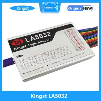 Kingst LA5032 USB Logic Analyzer Максимальная частота дискретизации 500 М, 32 канала, 10B выборок, MCU, ARM, инструмент отладки FPGA, программное обеспечение на английском языке