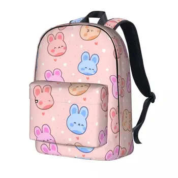 Милый рюкзак с кроликом, Пасхальные подростковые рюкзаки из полиэстера для подростков, большие современные школьные сумки, рюкзак