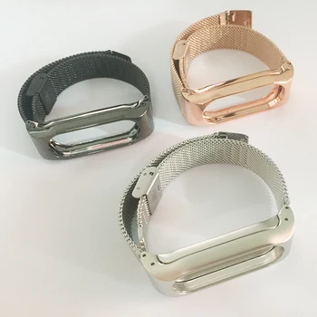 Металлический браслет для Xiaomi Mi Band 2, браслет с безвинтовым ремешком, браслеты для Xiaomi Mi Band 2, золото