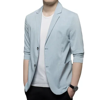 Z199-2023 Костюм, мужская одежда, осенние костюмы с датчиками, мужская корейская версия, тонкий одноместный Западный деловой повседневный Западный сервис для мужчин