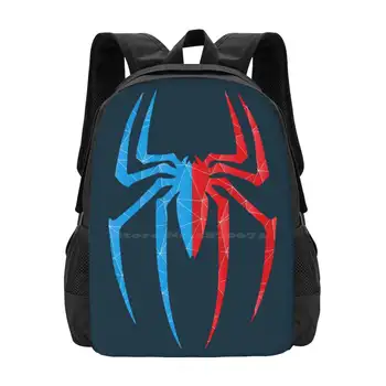 Дизайн с разрезным рисунком в виде паука, дорожные школьные сумки для ноутбука, Удивительные треугольники в виде паука, крутой супергерой комиксов Super Hero Ultimate Andrew