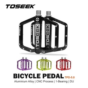TOSEEK-велосипедная педаль из алюминиевого сплава, противоскользящая подножка, быстроразъемный подшипник, Аксессуары для велосипеда, 5.0
