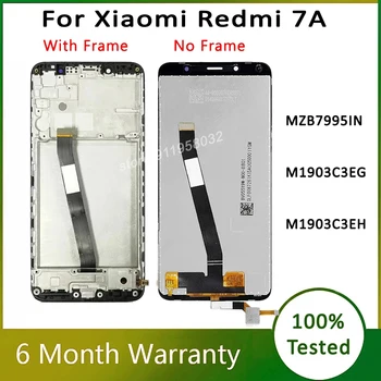 Высокое Качество Для Xiaomi Redmi 7A Сенсорный Дигитайзер Экрана Дисплея В Сборе Для Redmi MZB7995IN M1903C3EG M1903C3EH ЖК-дисплей с рамкой