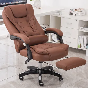 Кресло босса, откидывающееся офисное кресло для отдыха, массажная подставка для ног, вращающееся кресло, компьютерное кресло, домашнее парикмахерское кресло, игровое кресло