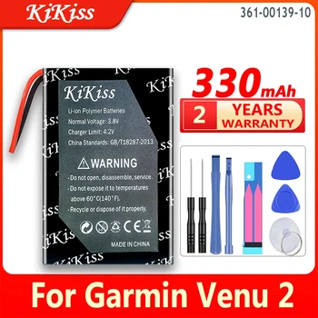Батарея KiKiss 361-00139-10 3610013910 330 мАч Для Смарт-часов Garmin Venu 2 Venu2 Высокой Емкости Bateria