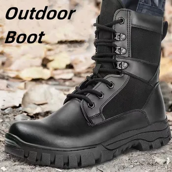 Мужские армейские военные ботинки, боевые тактические ботинки спецназа, обувь для пеших прогулок на открытом воздухе, теплая шерстяная зимняя обувь из мягкого плюша