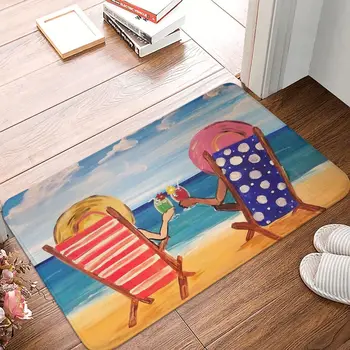 Тропический пляжный коврик, добро Пожаловать, мягкий коврик для ванной, кухни, прихожей, коврик для пола, впитывающий влагу Коврик для ванной