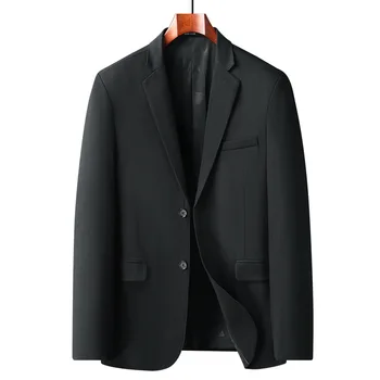 2746- R-Suit jacket, мужской костюм, корейская версия, повседневный черный маленький костюм