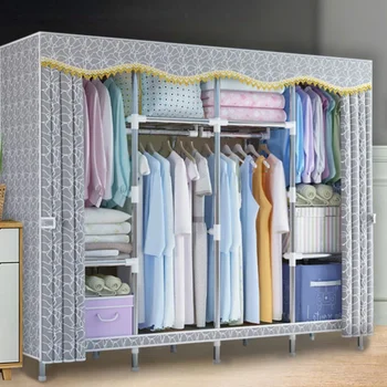 Современные простые шкафы-купе Смелая Стальная вешалка для одежды, система шкафов для хранения одежды, шкаф для спальни, уличная мебель Ropero