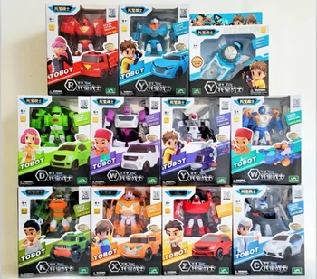Игрушки-роботы-трансформеры Mini Tobot, Корейские мультяшные Братья, Аниме, Деформация Tobot, Автомобиль, самолет, игрушки для детей, подарок