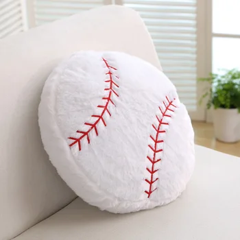 Бейсбольная креативная подушка в минималистичном спортивном стиле, зимняя плюшевая подушка, подарок на День рождения парня