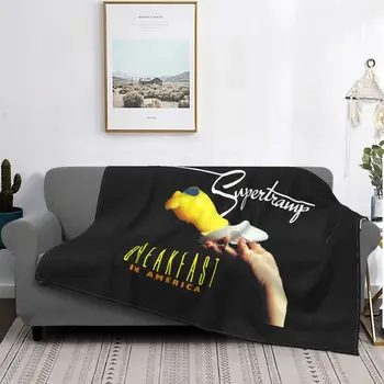 Одеяло Supertramp Breakfast In America Rock из плотного текстиля плюс бархатный диван, специальное одеяло для кемпинга
