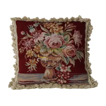 Рукоделие национального плетения гобелен с подушкой подушка в стиле барокко мягкий наряд викторианского искусства