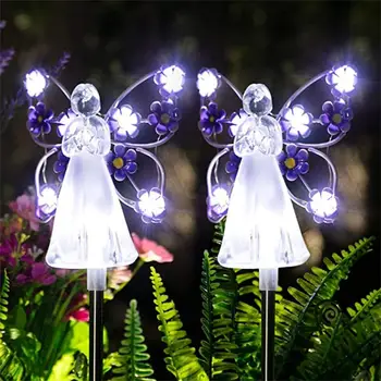 Новые солнечные лампы Angel Garden Lamp Наружное украшение Садовая вставляемая лампа Наземная лампа Садовое наружное освещение