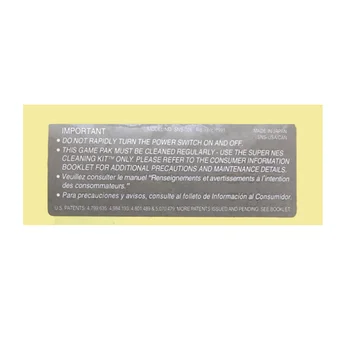 100 шт. много Замена наклейки с карточкой игры для SNES версия для США Задняя наклейка игровой оболочки