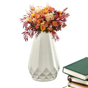 Ваза для цветов, ваза для цветов в стиле минимализм Для современной настольной полки, потертая декоративная ваза для каминной полки из пампасной травы