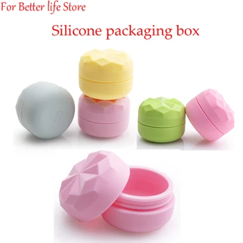 1 штука новой портативной силиконовой упаковочной коробки Macarone Travel объемом 20 МЛ Косметическая упаковка может содержать мини-флакон цветного крема