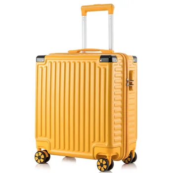 18-дюймовый дорожный чемодан с алюминиевой рамой, Посадочный кейс, Мини-коробка для пароля, чемодан, Портативная Универсальная сумка для багажа на колесиках