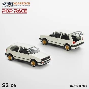 ** Предварительный заказ ** XCarToys x Pop Race 1:64 Golf GTI MK2 Белая литая под давлением модель автомобиля