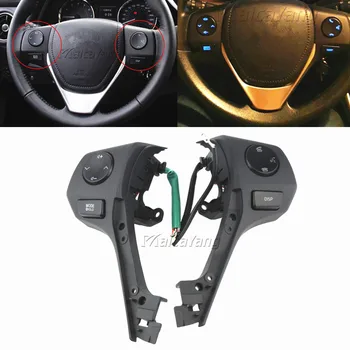 84250-02560 Кнопки Bluetooth Телефон Кнопка управления аудиосистемой на рулевом колесе для TOYOTA Corolla RAV4 2014 2015 Стайлинг автомобилей