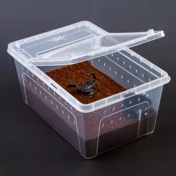 Универсальный ящик для выращивания рептилий, Пылезащитный Вентилируемый Прозрачный ящик для кормления рептилий, среда обитания черепахи