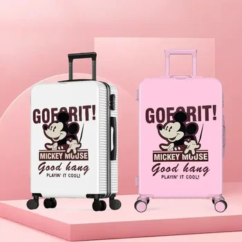 Новый чемодан Potdemiel Mouse, мужская прочная тележка, Студенческие каракули, дорожный сейф, женский 20-дюймовый интернатный чемодан
