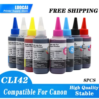 НОВЫЕ 8-цветные чернила многоразового использования CLI-42, совместимые с canon Pixma Pro-100 inks CLI-42 CLI42, чернила CLI 42 для принтера Canon PRO-100