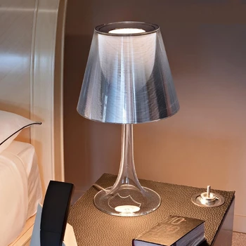 Настольная лампа Miss Итальянские креативные акриловые светильники Двухслойный абажур для защиты глаз цветная лампа для гостиной офисный светильник