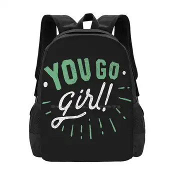 Рюкзак для девочки-подростка, студентки колледжа, Дизайн сумок, типография, надписи для девочек, Женщина, Феминистки, Дамы