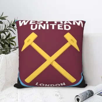 West Ham United Color Crest Наволочка из древесного угля, наволочки для подушек, белый чехол на подушку, наволочки из аниме Каваи