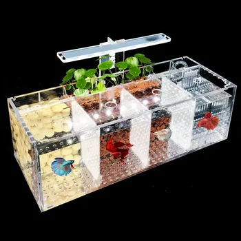 Акриловый микро-аквариум для рыбок Настольный Мини-аквариум Betta Tank Пластиковая миска для рыбок Аквариум для черепах Пластиковая миска для рыбок