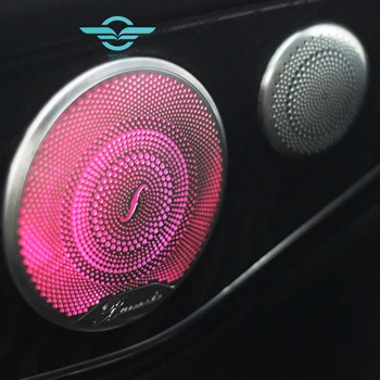 Атмосферный свет, Люминесцентная крышка, автомобильный звуковой сигнал, динамик, звуковой сигнал, рассеянный свет для Mercedes Benz C Class W205