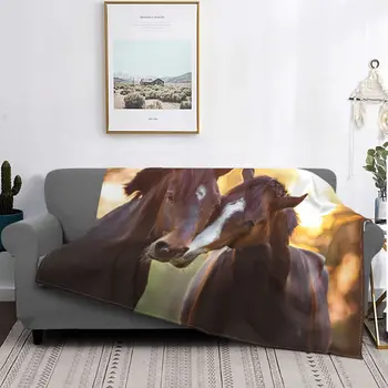 Красивые фланелевые одеяла с лошадьми, одеяло для любителей животных, супер мягкое одеяло для домашних путешествий