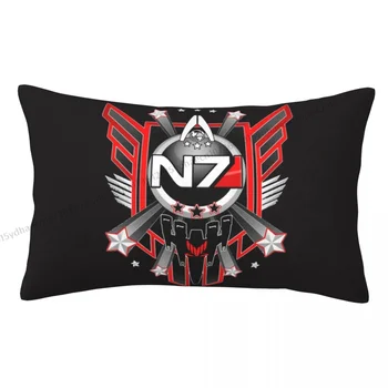 N7 Normandy Наволочка для объятий Mass Effect Игровой рюкзак Cojines Для спальни Декоративные чехлы для подушек для стульев с принтом