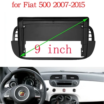 1 din Автомобильная мультимедийная лицевая рамка проводная коробка протокола canbus для 1din Fiat 500 2007-2015 GPS Мультимедийный плеер Навигационная панель