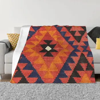Декоративный Килим, плетение Навахо, Тканый текстиль Покрывало на кровать Пляжное мягкое покрывало