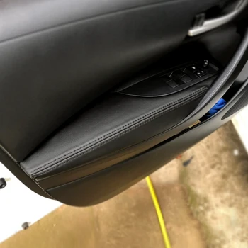 4 шт., наклейка на панель дверного подлокотника из микрофибры для Toyota Corolla 2019