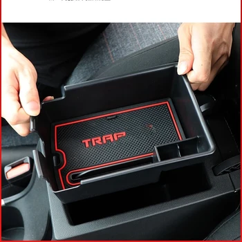 Для Chevrolet Trax Tracker Opel Mokka 2019 2020 2021 Пластиковая накладка на подлокотник центральной консоли автомобиля, украшение ящика для хранения