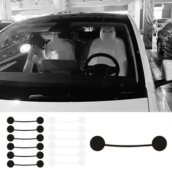 Наклейка с мультяшными глазами, наклейка на окно для автомобильного сиденья, ноутбука, холодильника, черная наклейка в форме глаз и наклейки в форме глаз, наклейки для автомобилей.