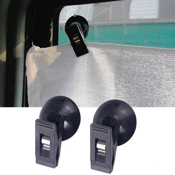 крепление для окна салона автомобиля из 2шт Черного пластика с присоской для аксессуаров Vw Transporter T5 Dacia Duster Hyundai I30