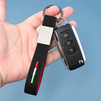 Специальная цепочка для автомобильных ключей из натуральной кожи унисекс для Peugeot 206 207 307 407 408 308 607 508 3008 2008 Аксессуары