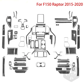 Для Ford F150 Raptor 2015 2016 2017 2018 2019 2020 Модифицированная отделка интерьера из углеродного волокна Аксессуары Наклейка Украшение автомобиля