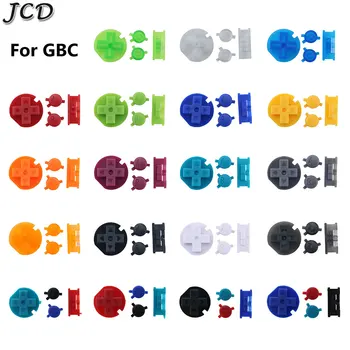 JCD 19 цветов Кнопок A B с кнопками включения-выключения Клавиатуры для Gameboy Color GBC Набор разноцветных кнопок для кнопок GBC D-Pad A B.