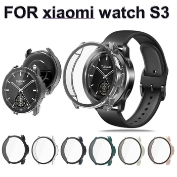 Модный Защитный чехол для корпуса с защитой от царапин + Защитная пленка для экрана для xiaomi watch S3, чехол из закаленного стекла, умные часы
