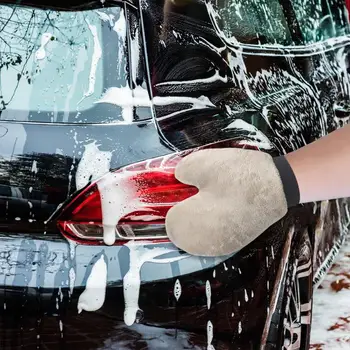 Перчатки для вытирания пыли в салоне автомобиля, двухсторонние перчатки для мытья салона автомобиля, не оставляющие царапин, Принадлежности для чистки автомобиля от пыли для внедорожника Seadan