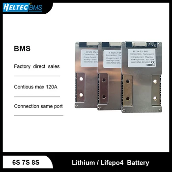 Heltec BMS 6S 7S 8S 24V BMS 120A Тройная литиевая батарея /Lifepo4 для системы хранения энергии мощностью 2500 Вт