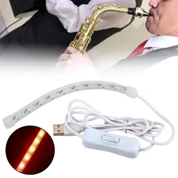Флейта для саксофона USB LED тестер для обнаружения утечек света Инструмент для ремонта деревянных духовых инструментов