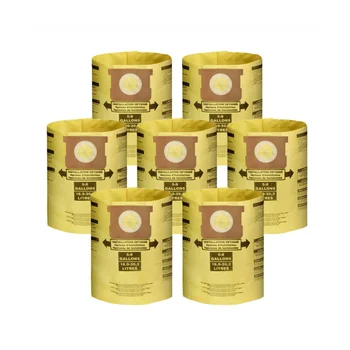 7 Шт Универсальных Пылесборников Dry Vac Объемом от 5 до 8 Галлонов для Магазинных Пылесосов 5-8 Галлонов Ridgid VF С Мешками Для Пыли Желтого Цвета